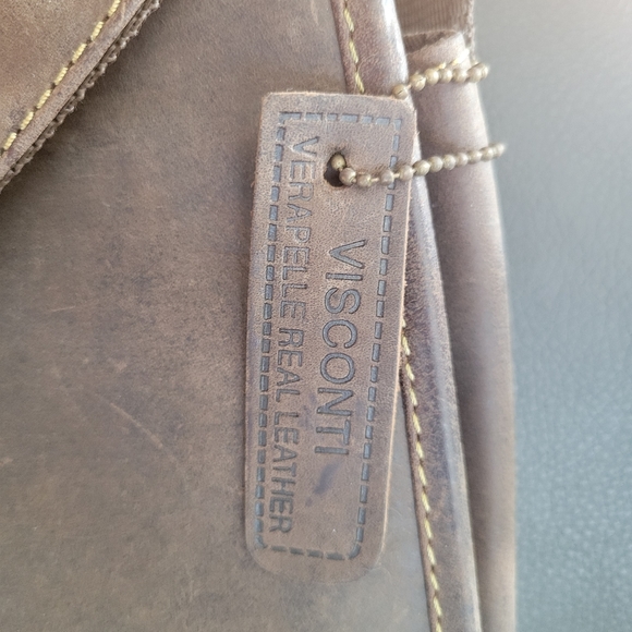 Visconti Leather Messenger Bag - Picture 6 of 8